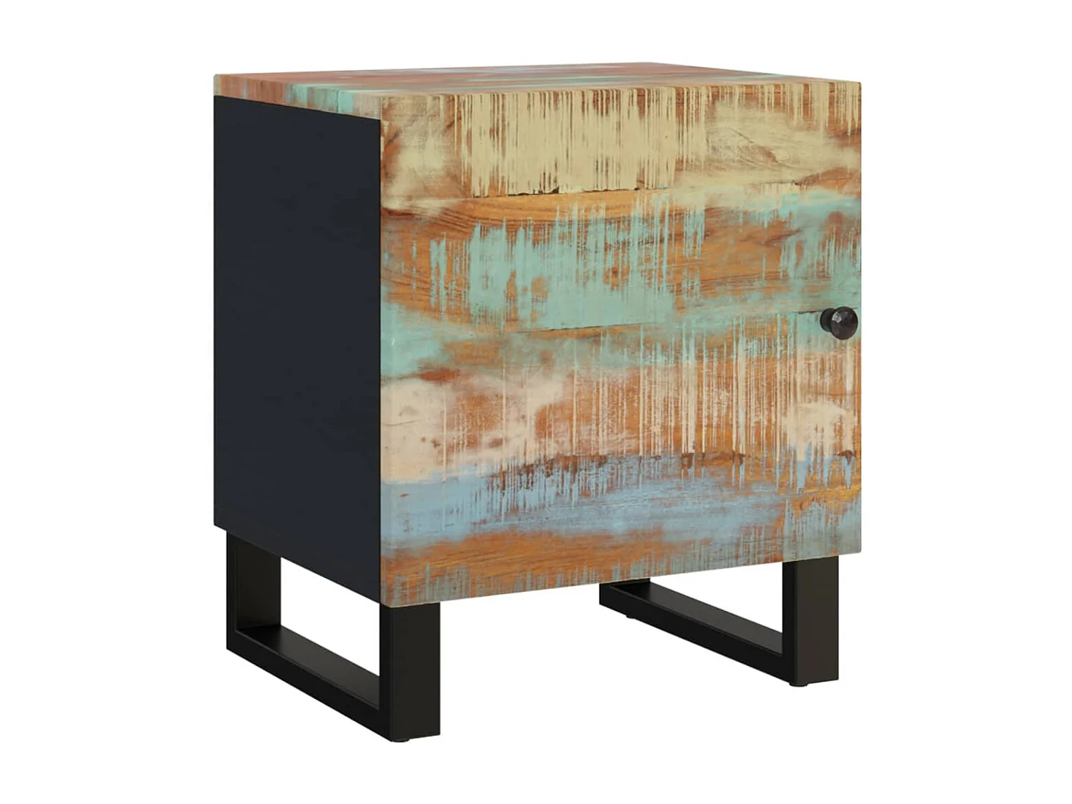 Nachtkastje 40x33x46 cm massief gerecycled hout