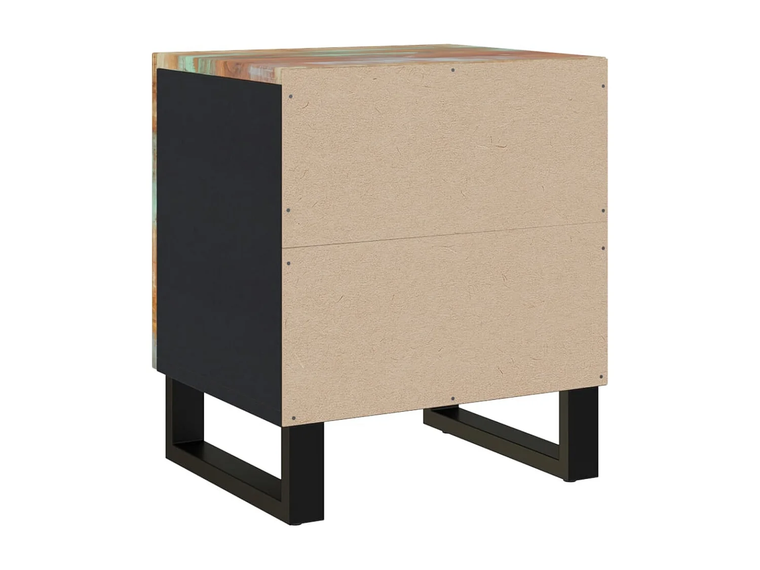 Nachtkastje 40x33x46 cm massief gerecycled hout