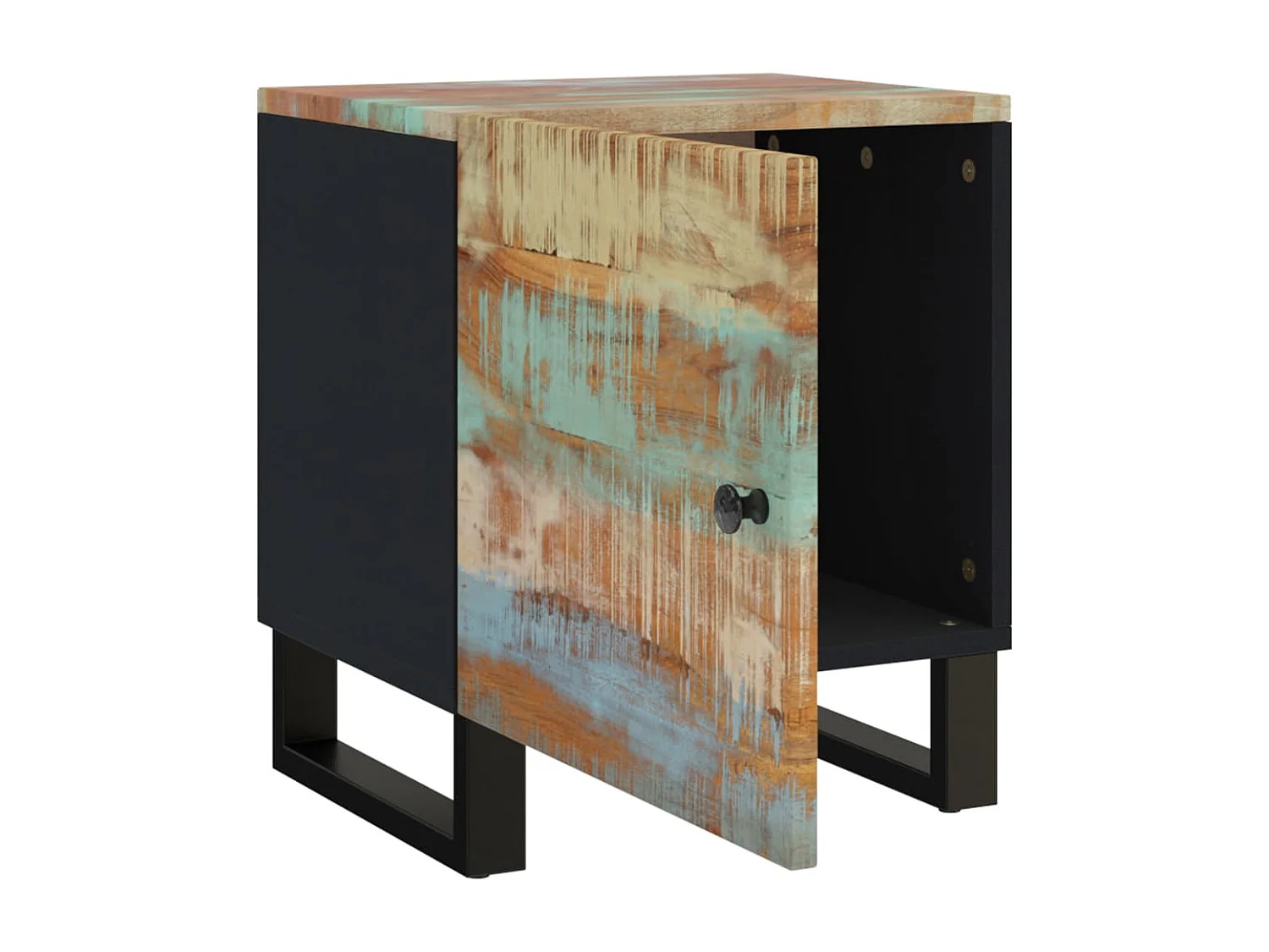 Nachtkastje 40x33x46 cm massief gerecycled hout