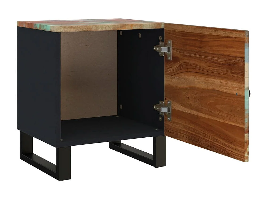 Nachtkastje 40x33x46 cm massief gerecycled hout