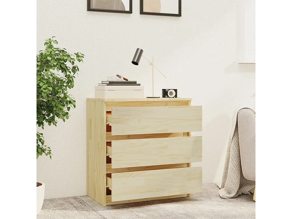 Table de chevet 60x36x64 cm Bois de pin massif