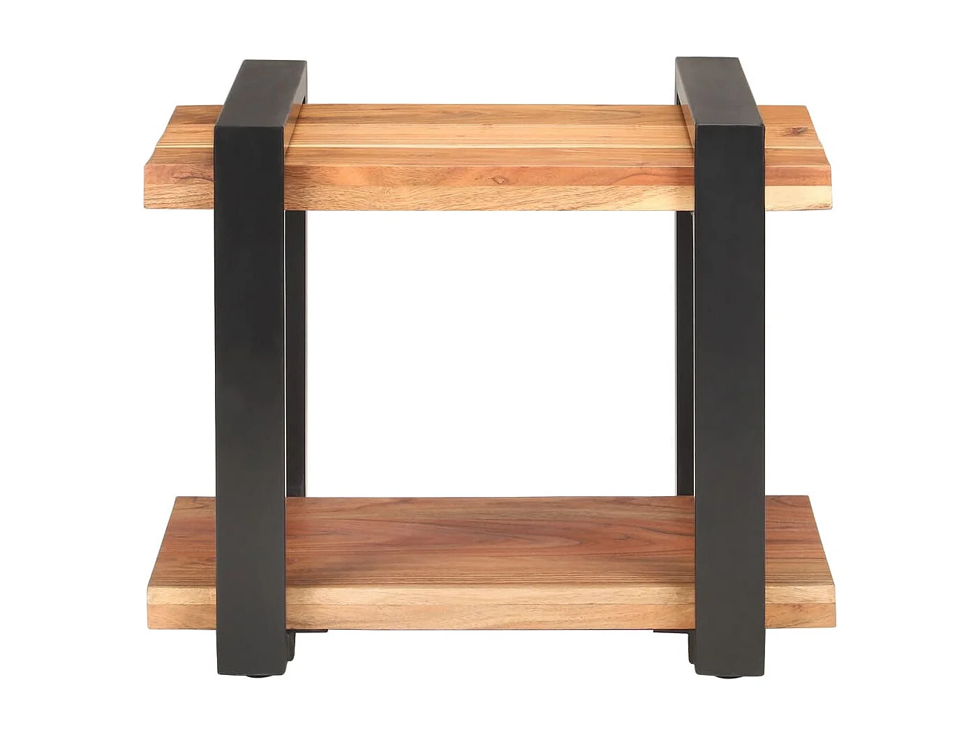 Mesita de noche de madera maciza de acacia 50x40x40 cm