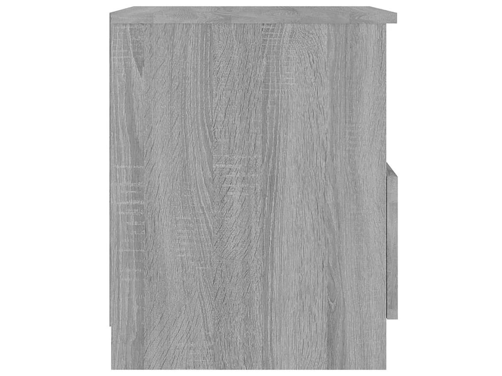 Table de chevet sonoma gris 40x40x50 cm bois d'ingénierie