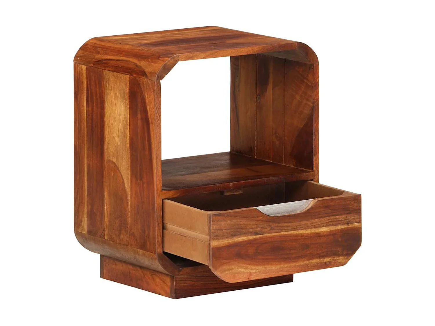 Nachtkastje met lade 40x30x50 cm massief acaciahout