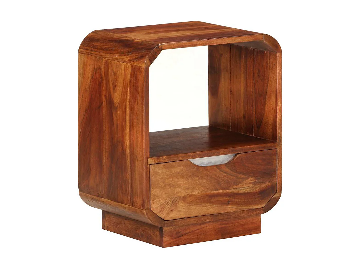 Nachtkastje met lade 40x30x50 cm massief acaciahout