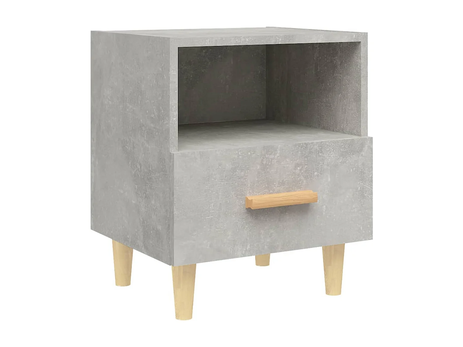 Nachtkastjes 2 st 40x35x47 cm betongrijs