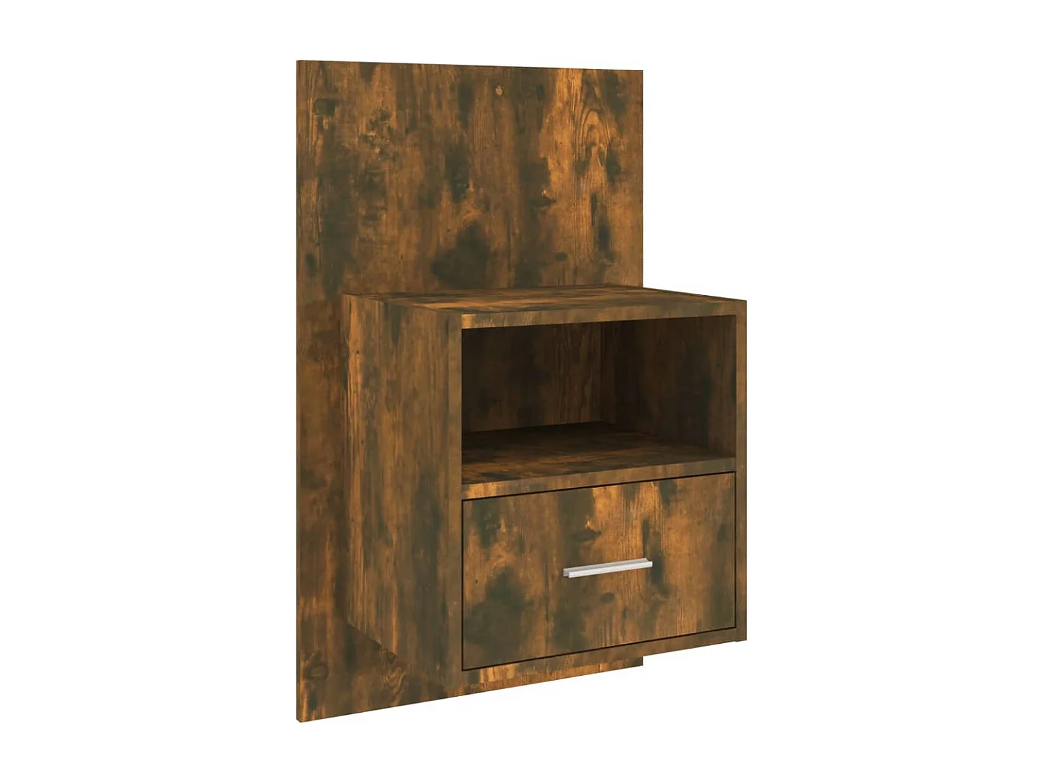 Comodini a Muro 2 pz Rovere Fumo