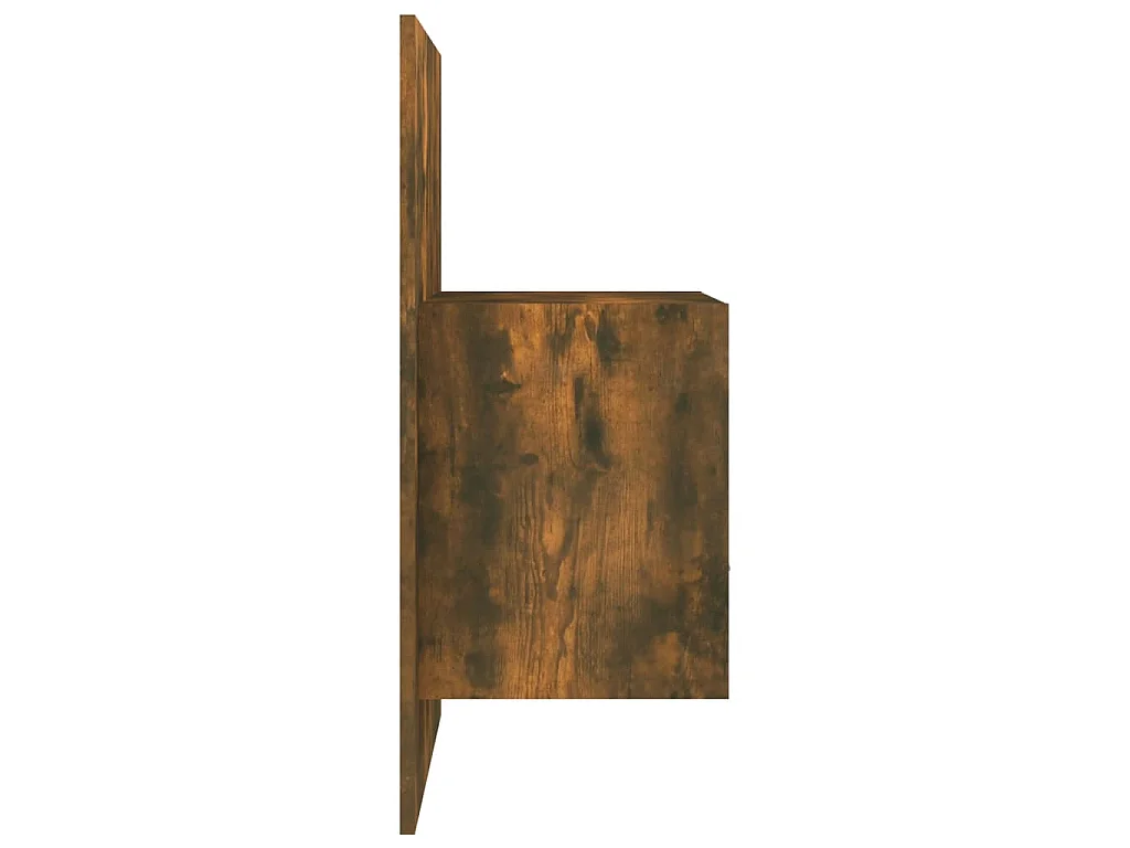 Comodini a Muro 2 pz Rovere Fumo