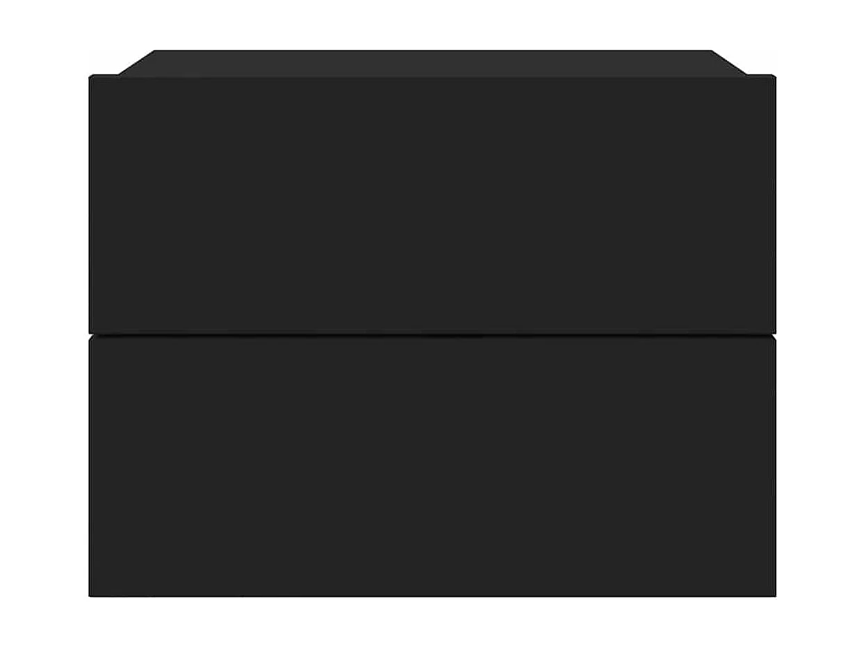 Table de chevet Noir 40x30x30 cm Bois d'ingénierie