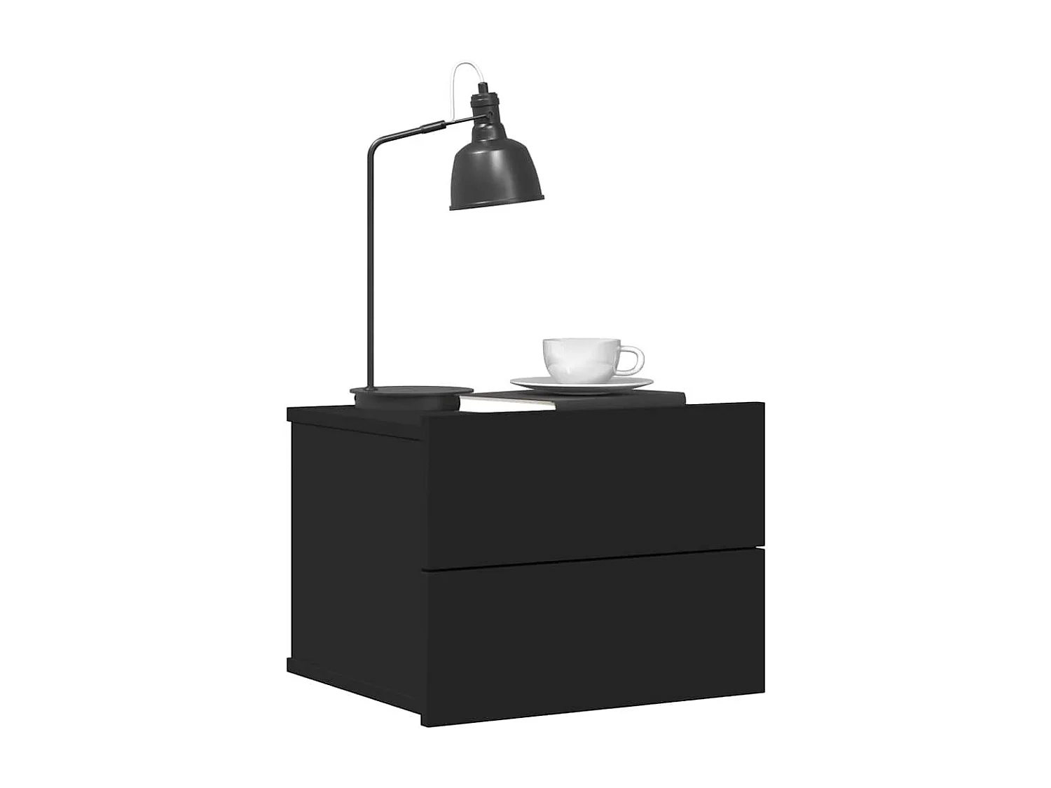 Table de chevet Noir 40x30x30 cm Bois d'ingénierie