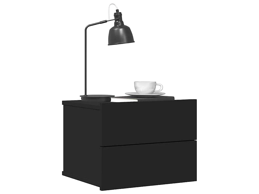 Table de chevet Noir 40x30x30 cm Bois d'ingénierie