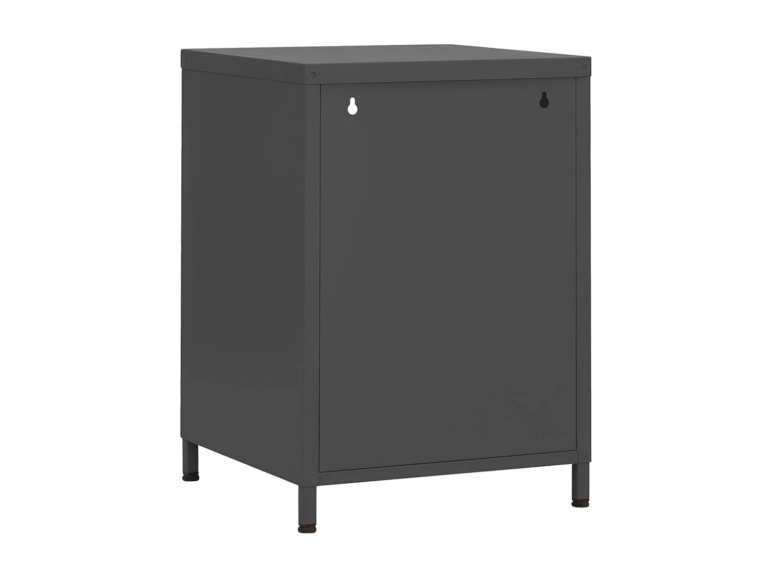 Table de chevet Anthracite 35x35x51 cm Acier