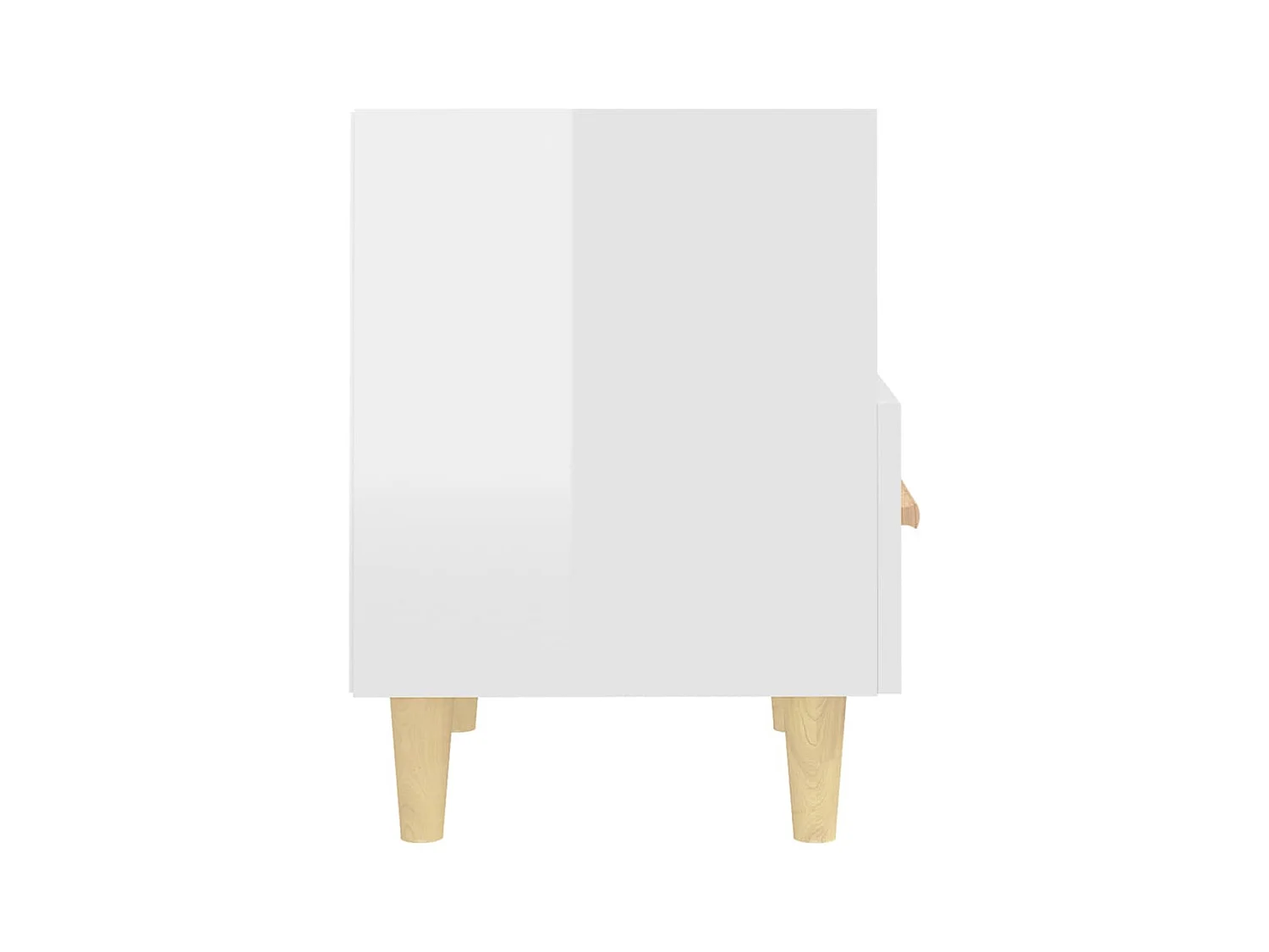 Mesas de cabeceira 2 pcs 40x35x47 cm branco brilhante