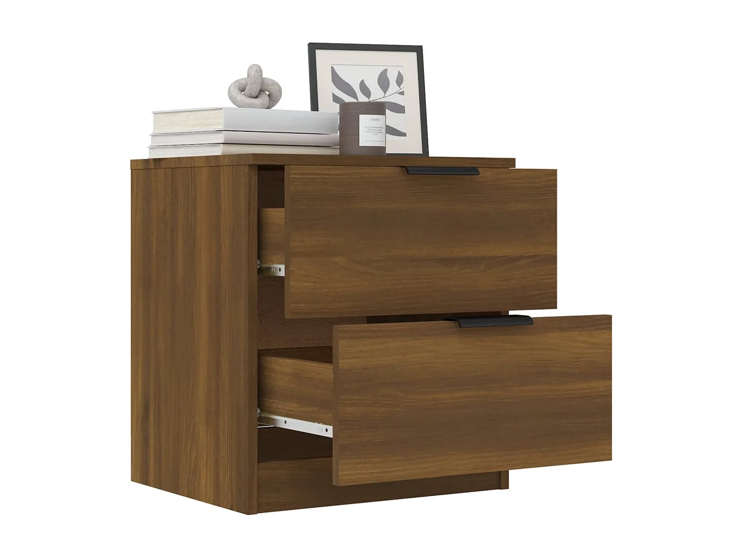 Table de chevet Chêne marron Bois d'ingénierie