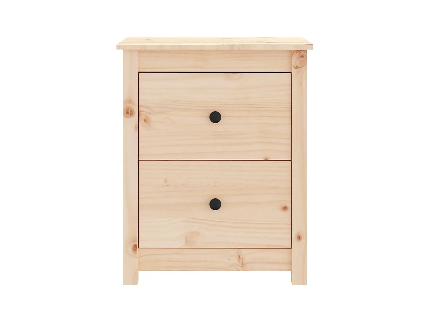 Comodini 2 pz 50x35x61,5 cm in Legno Massello di Pino