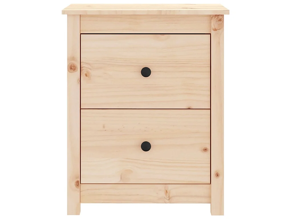 Comodini 2 pz 50x35x61,5 cm in Legno Massello di Pino