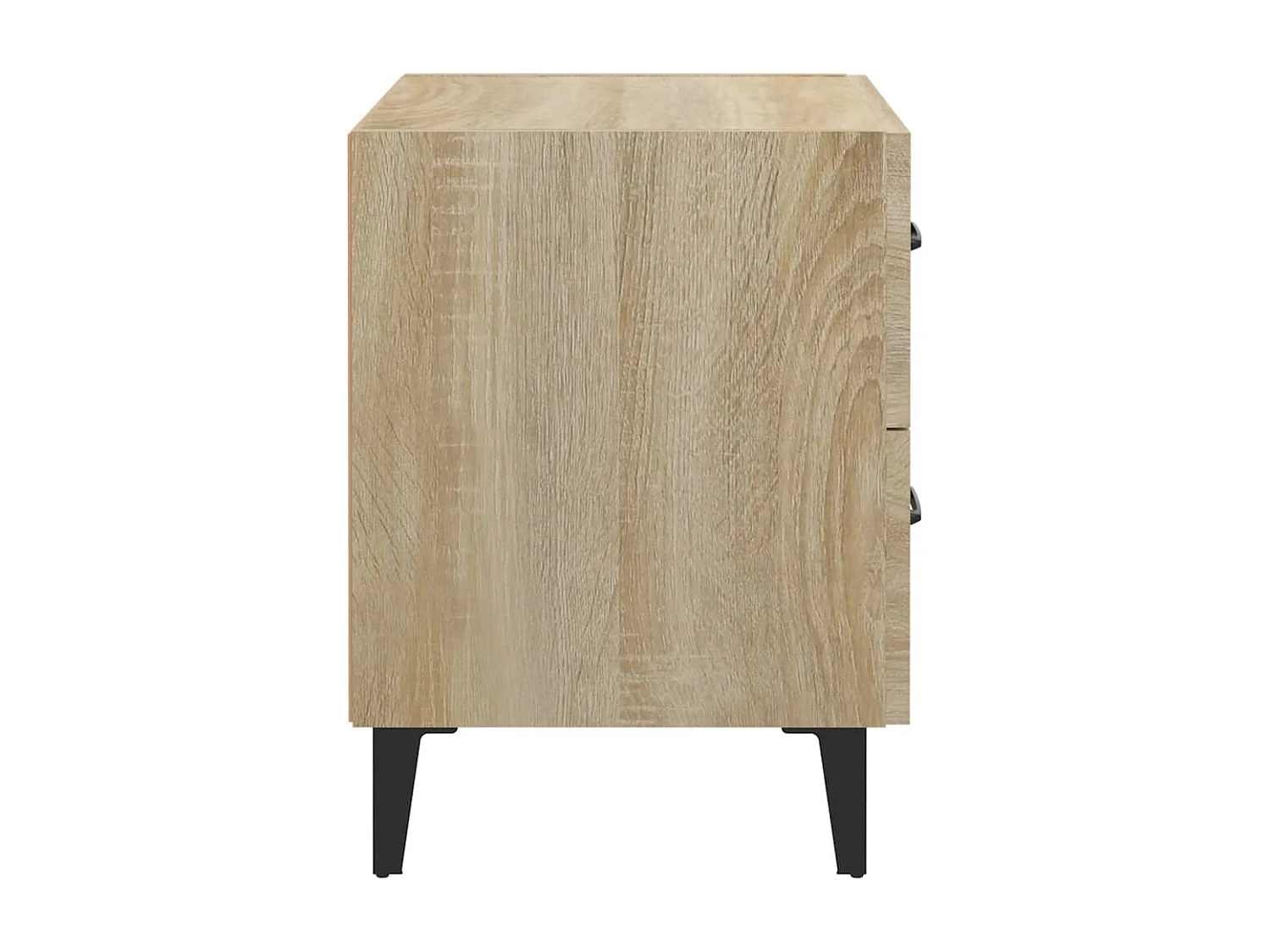 Mesitas de noche 2 unidades color roble Sonoma 40x35x47,5 cm