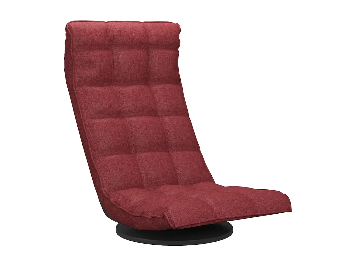 Chaise de sol pivotante Rouge bordeaux Tissu