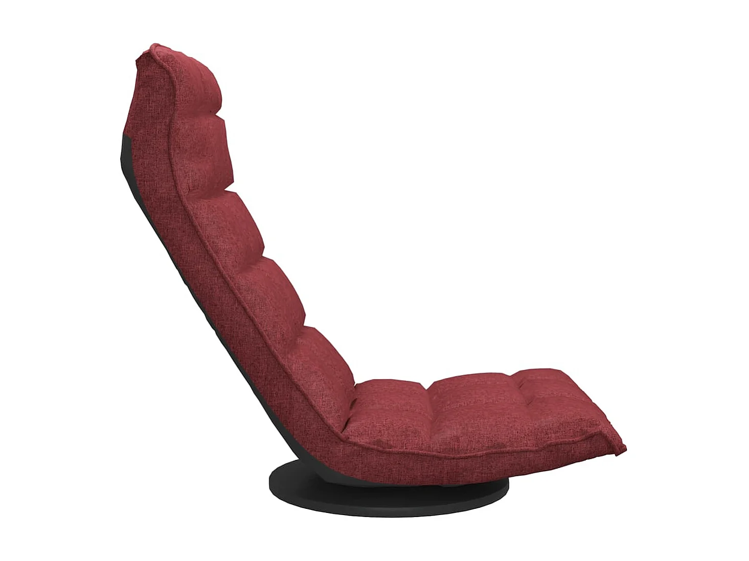Chaise de sol pivotante Rouge bordeaux Tissu