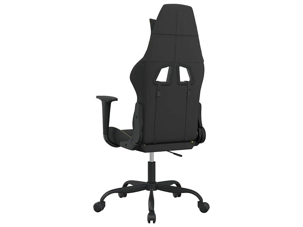 Gaming-Stuhl mit Massagefunktion Schwarz und Hellgrün Stoff