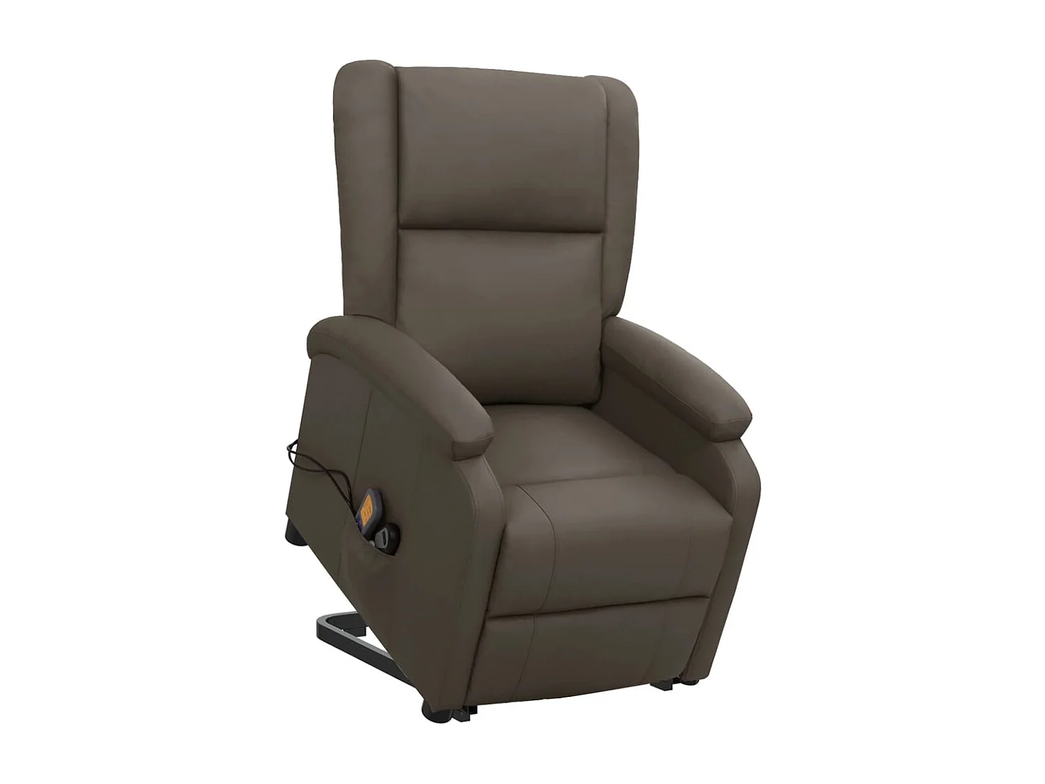 Poltrona Alzapersona Massaggiante Grigia in Similpelle