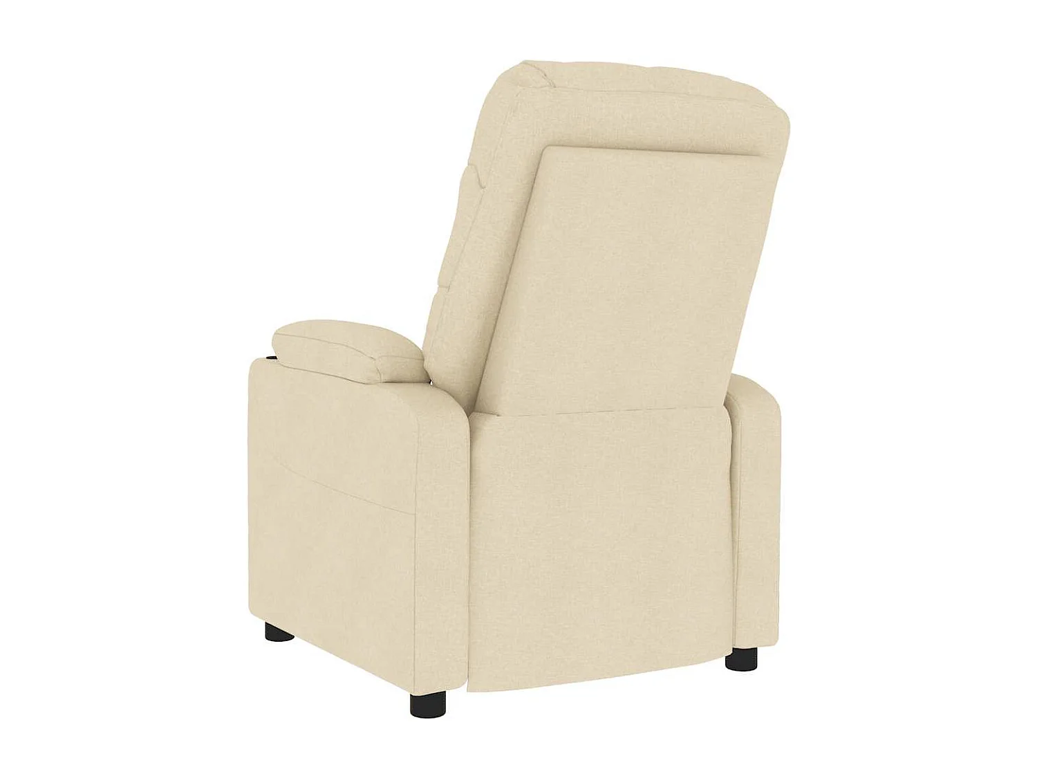 Sillón de masaje de tela color crema