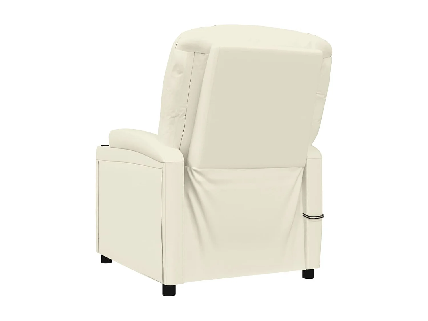 Fauteuil de massage Blanc crème Similicuir
