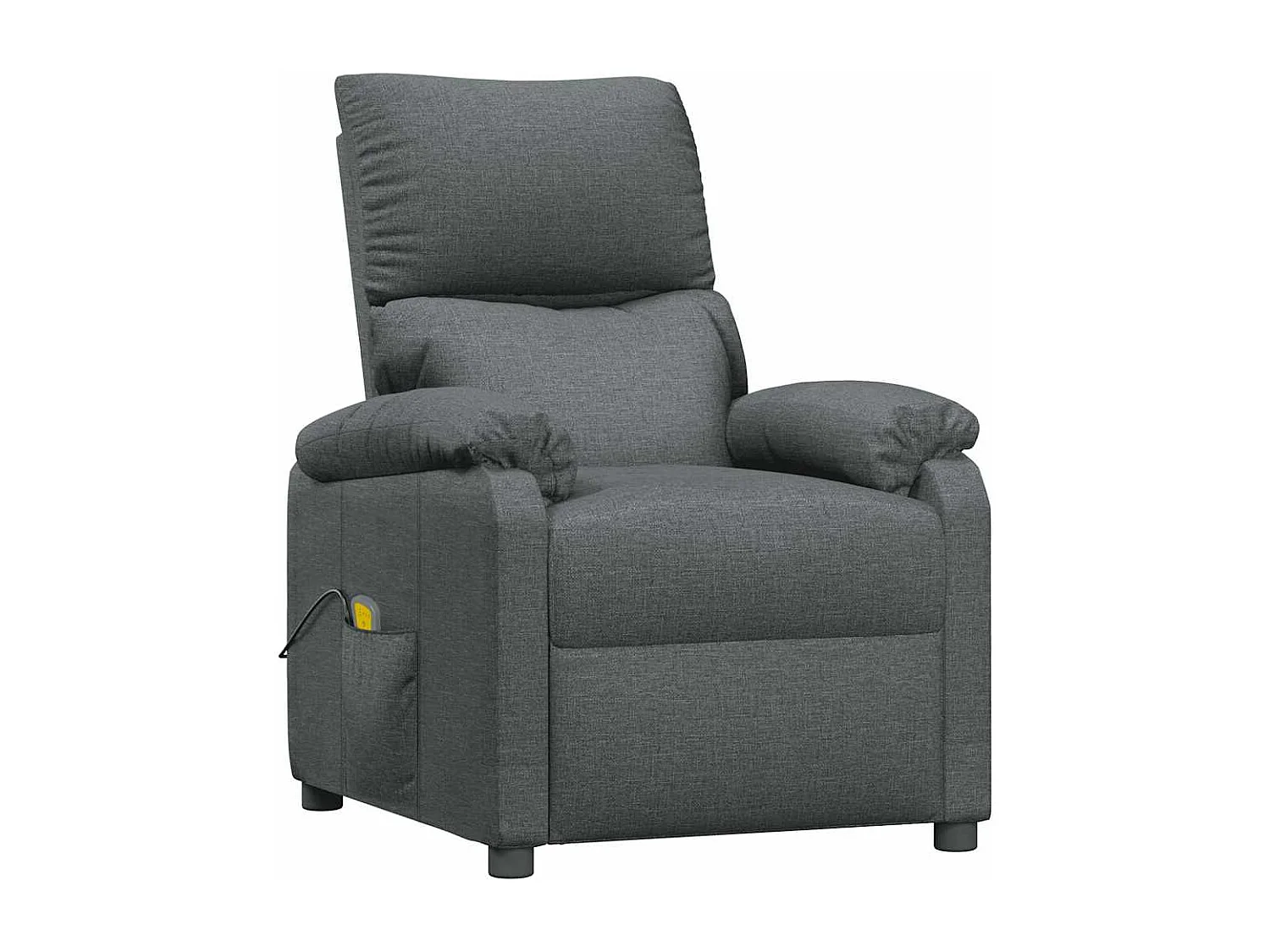 Fauteuil de massage Gris foncé Tissu