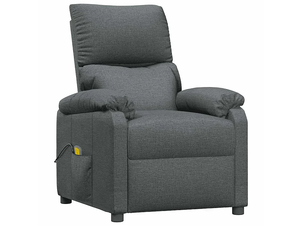 Fauteuil de massage Gris foncé Tissu