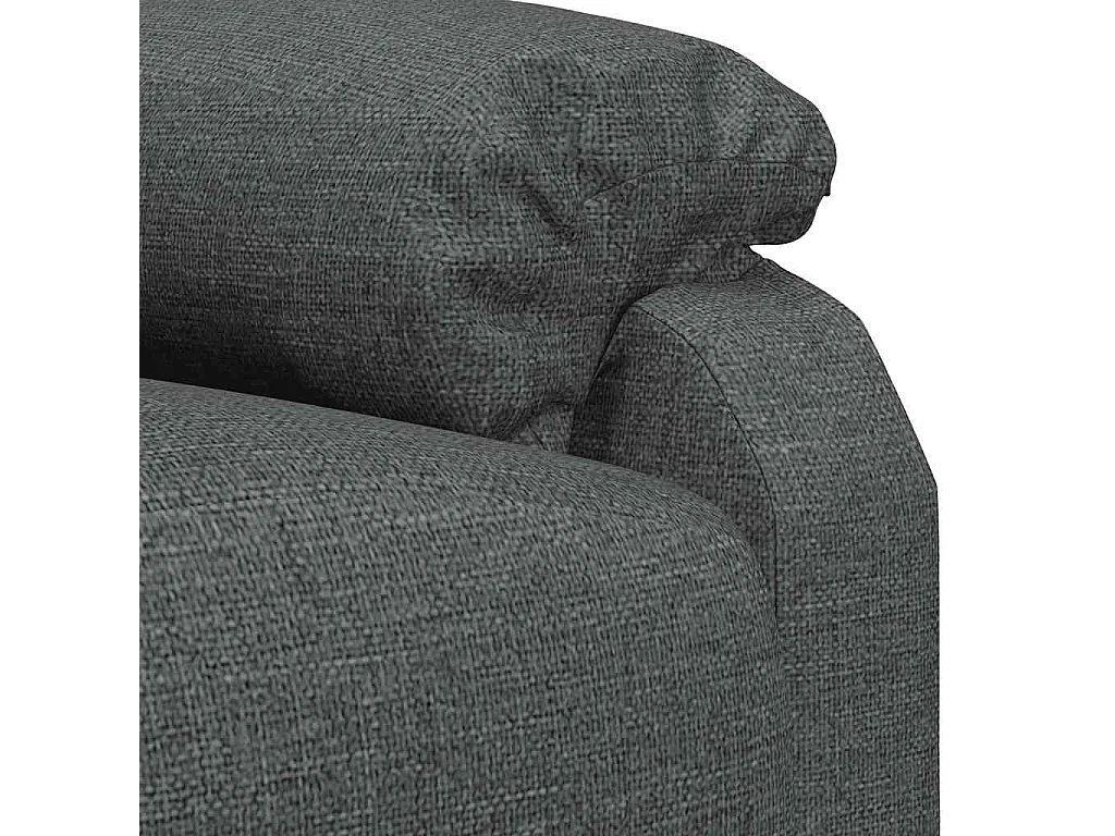 Fauteuil de massage Gris foncé Tissu
