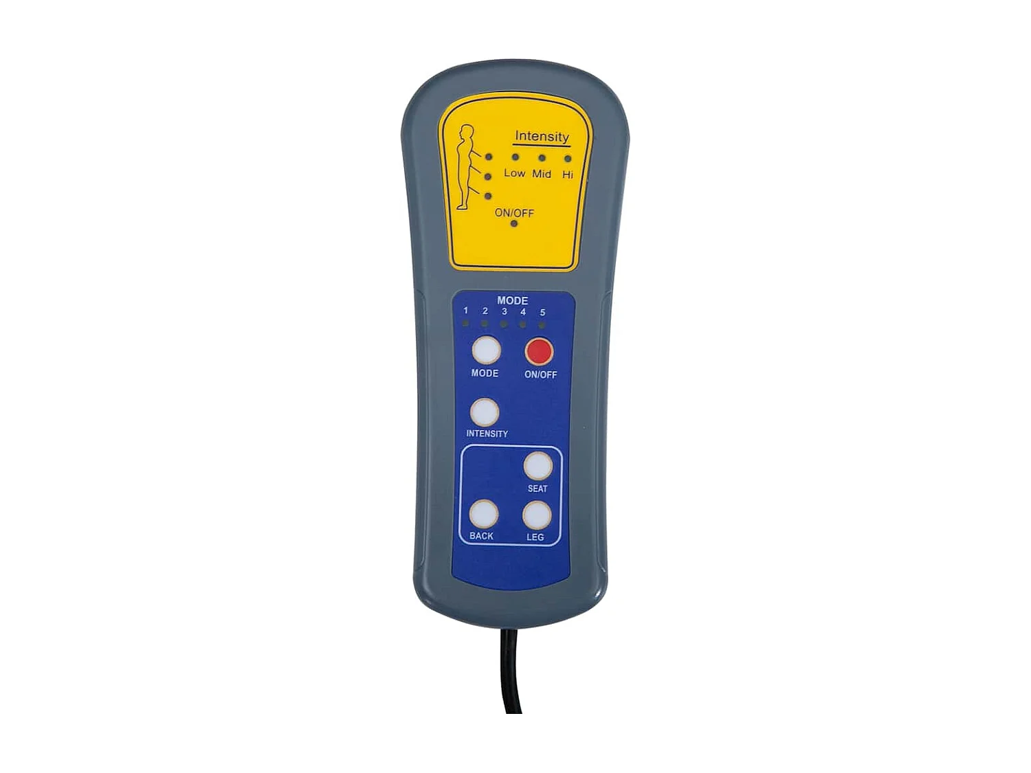 Massagesessel Dunkelbraun Stoff