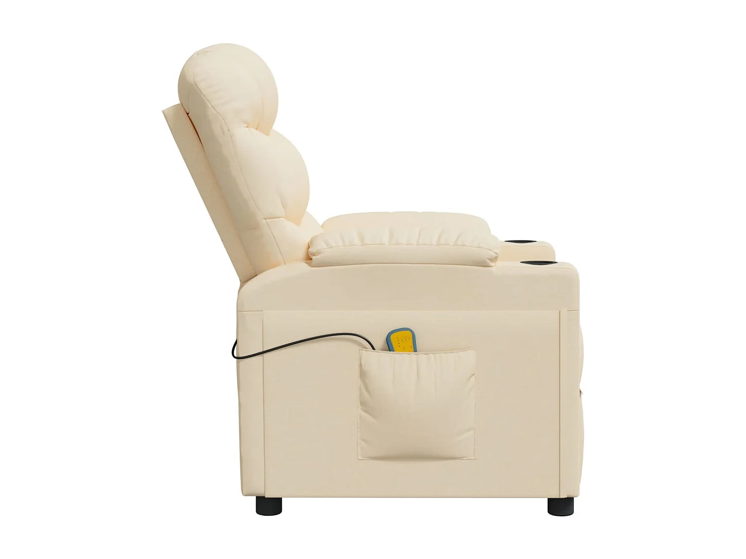 Fauteuil électrique de massage Crème Tissu
