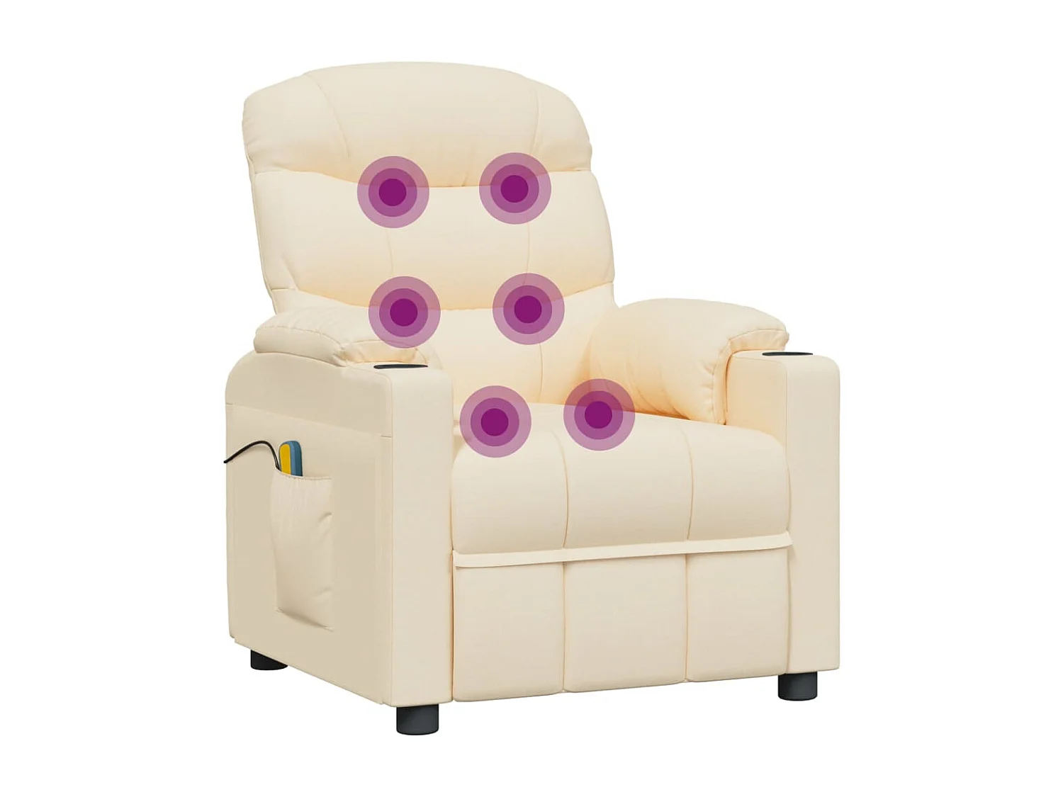 Fauteuil électrique de massage Crème Tissu