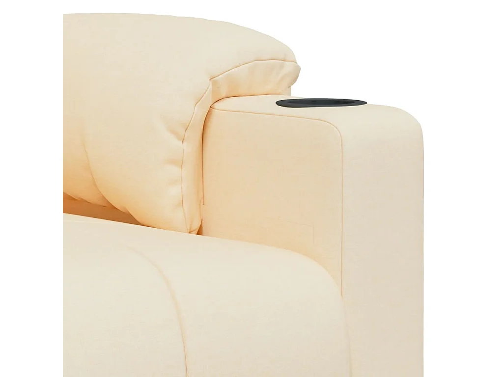Fauteuil électrique de massage Crème Tissu