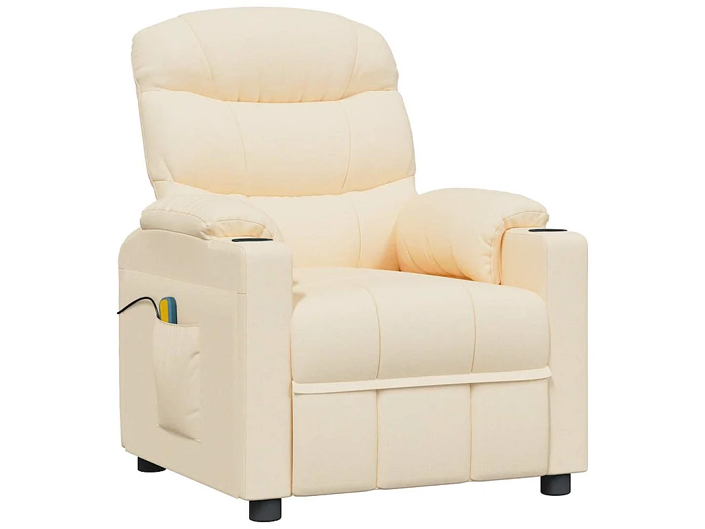 Fauteuil électrique de massage Crème Tissu