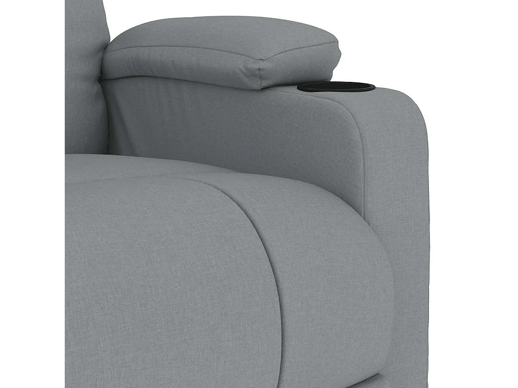 Fauteuil de massage Gris clair Tissu