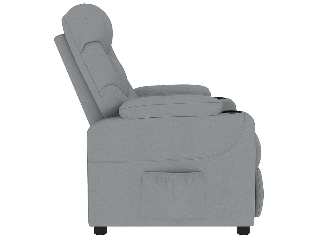 Fauteuil de massage Gris clair Tissu