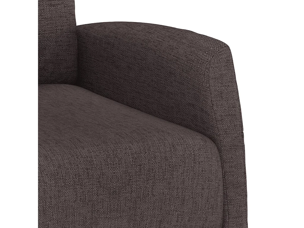 Fauteuil de massage Marron foncé Tissu