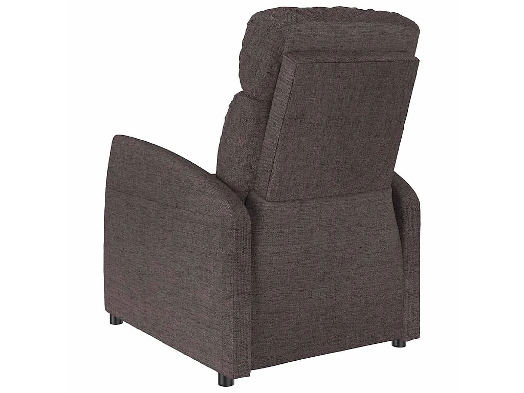 Fauteuil de massage Marron foncé Tissu
