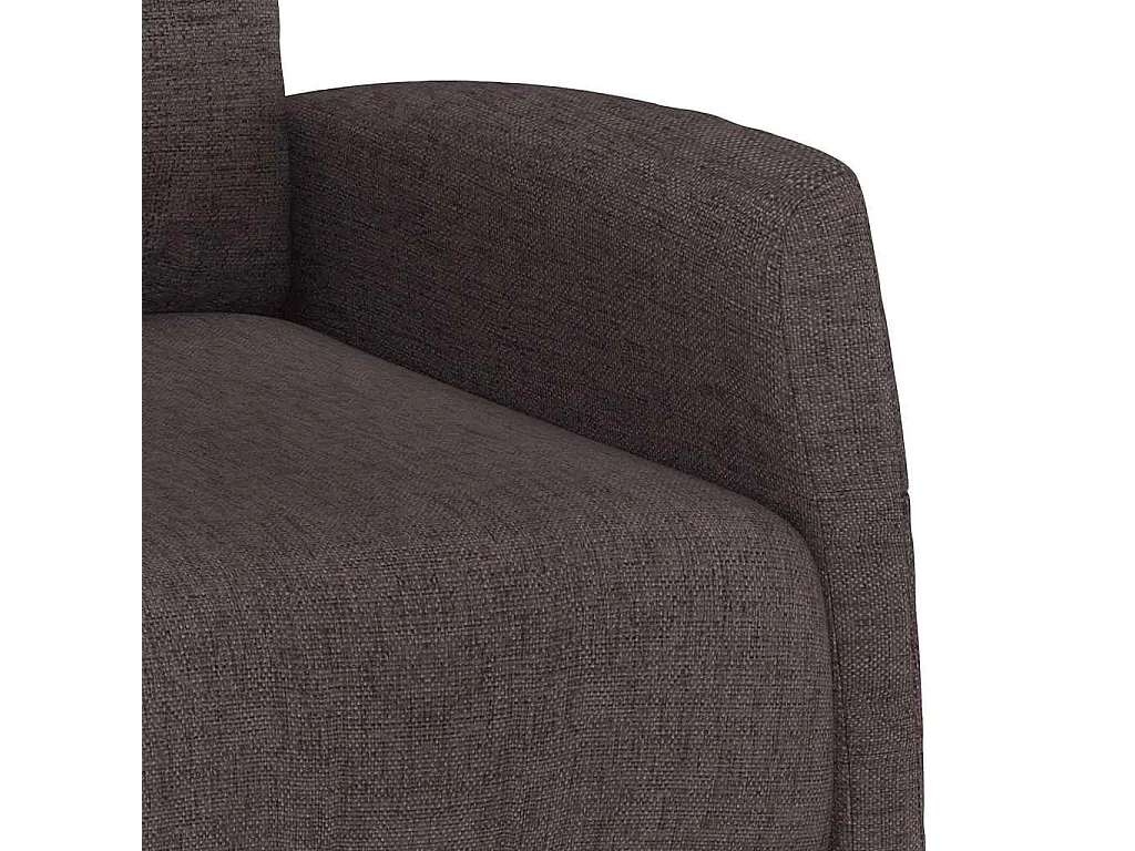 Fauteuil de massage Marron foncé Tissu