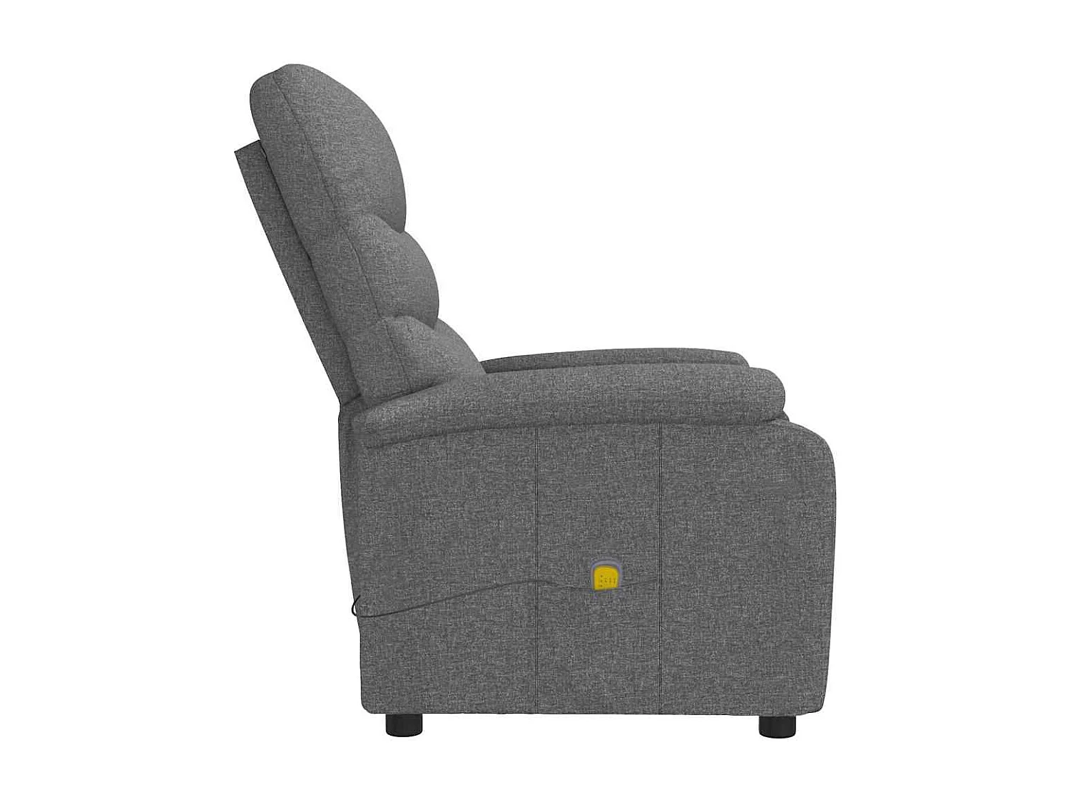 Fauteuil de massage Gris foncé Tissu