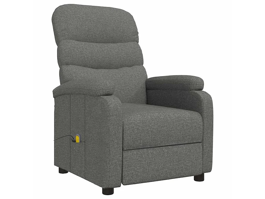 Massagestoel stof donkergrijs