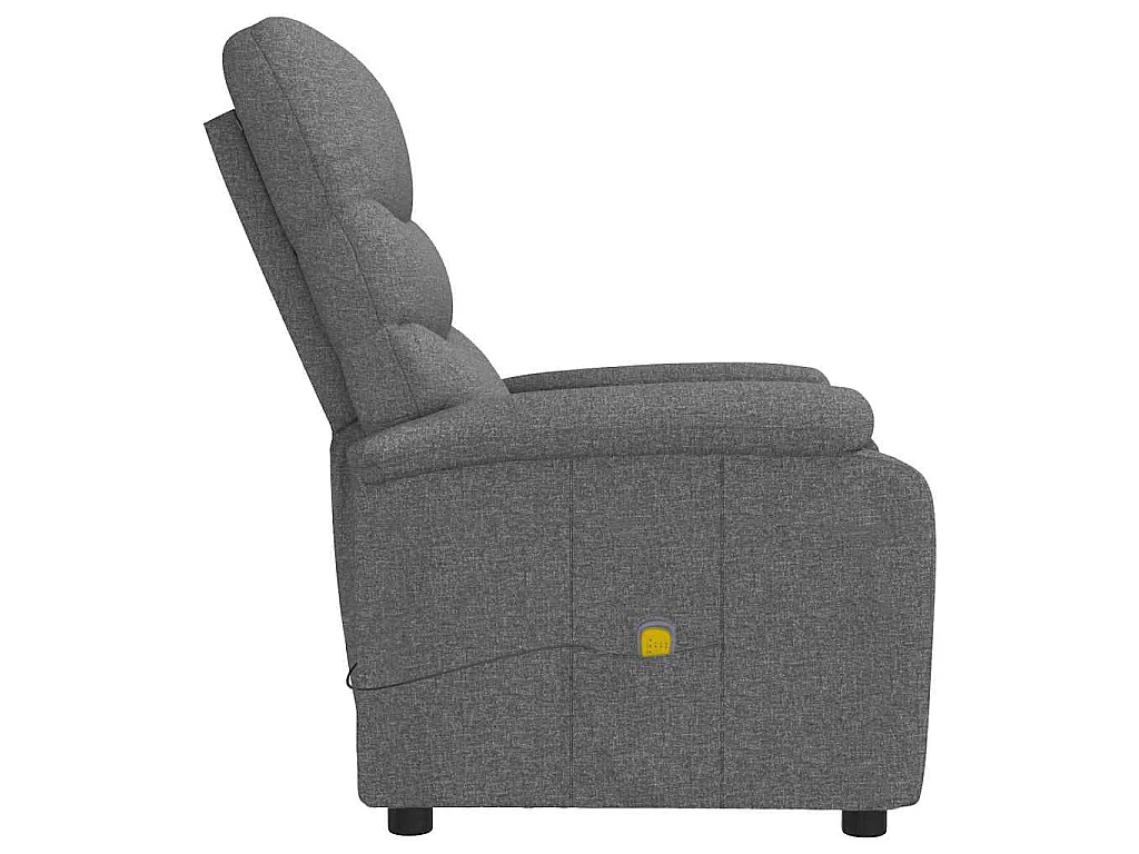 Massagestoel stof donkergrijs