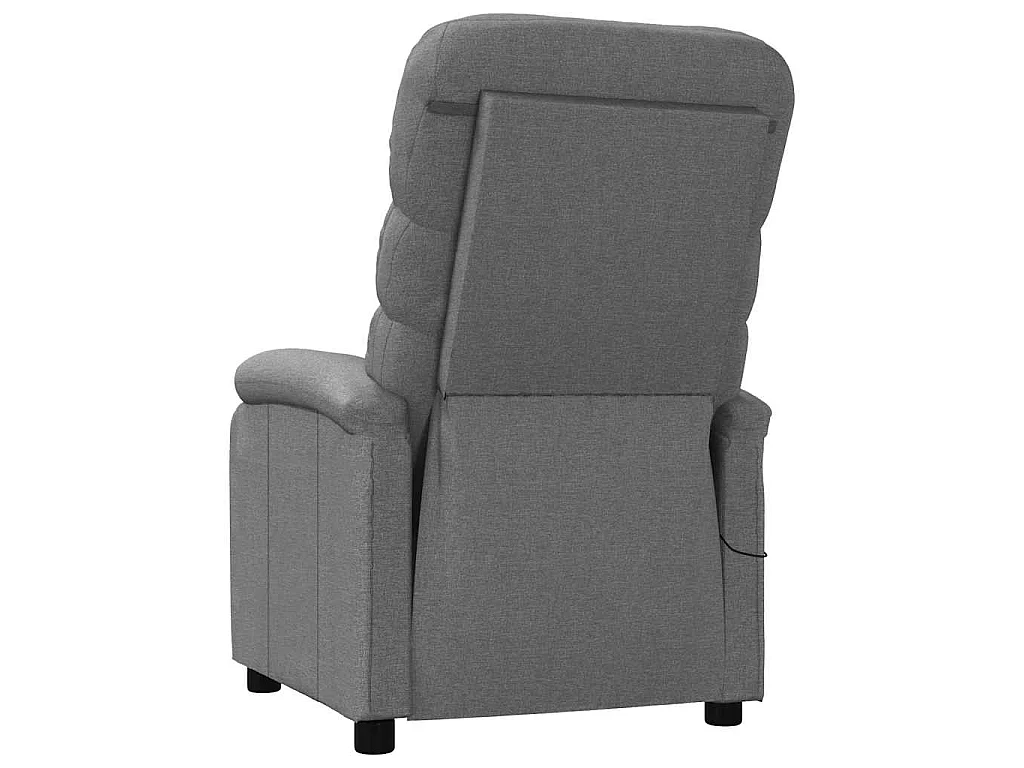 Massagestoel stof donkergrijs