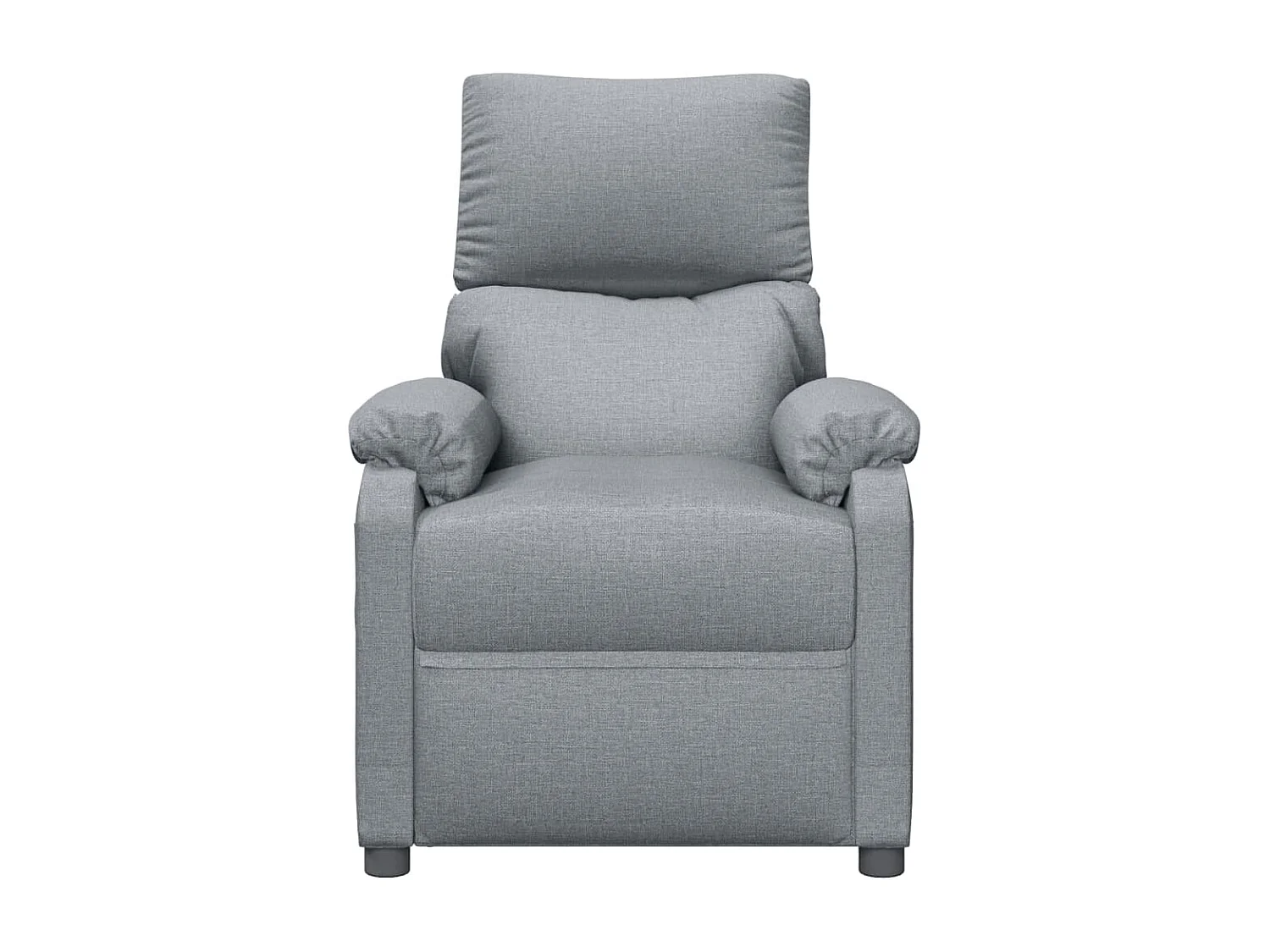 Fauteuil de massage inclinable Gris clair Tissu