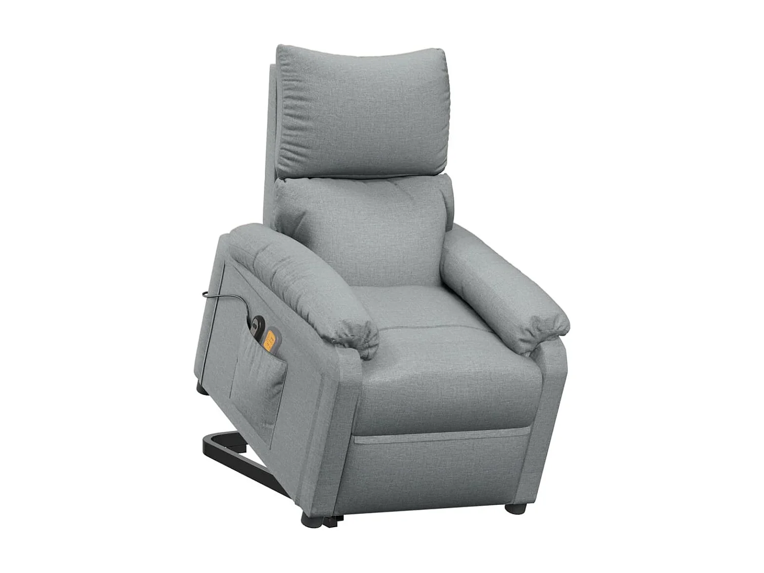 Fauteuil de massage inclinable Gris clair Tissu