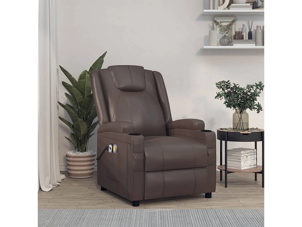 Fauteuil de massage Marron Similicuir