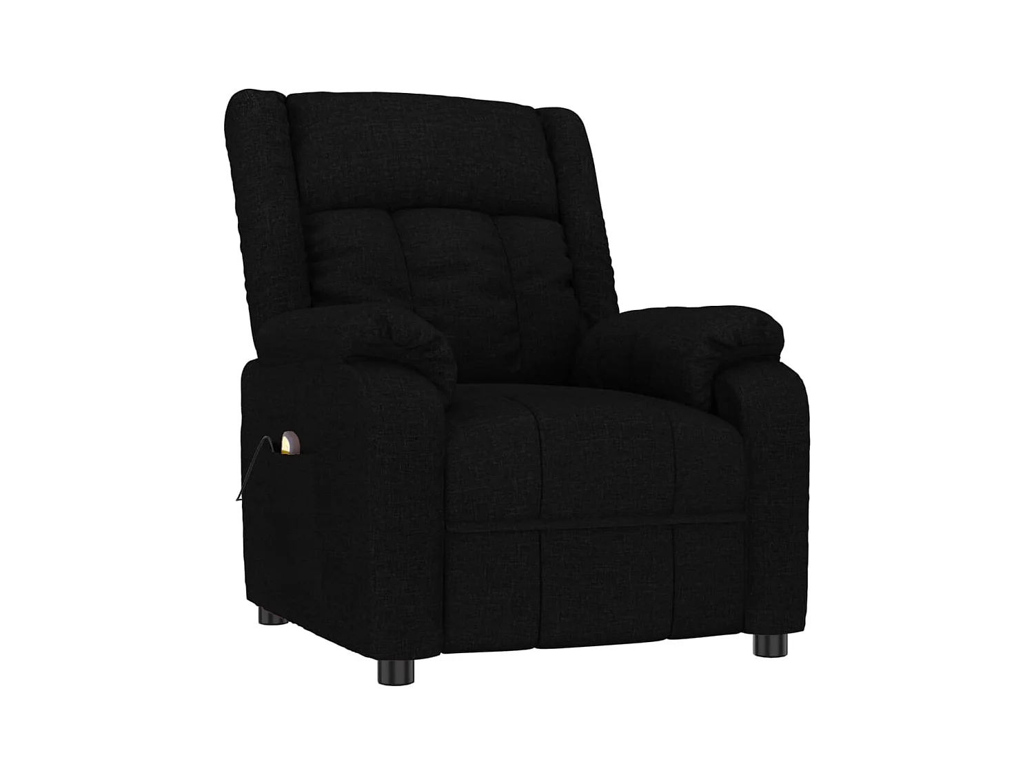 Massagestoel stof zwart