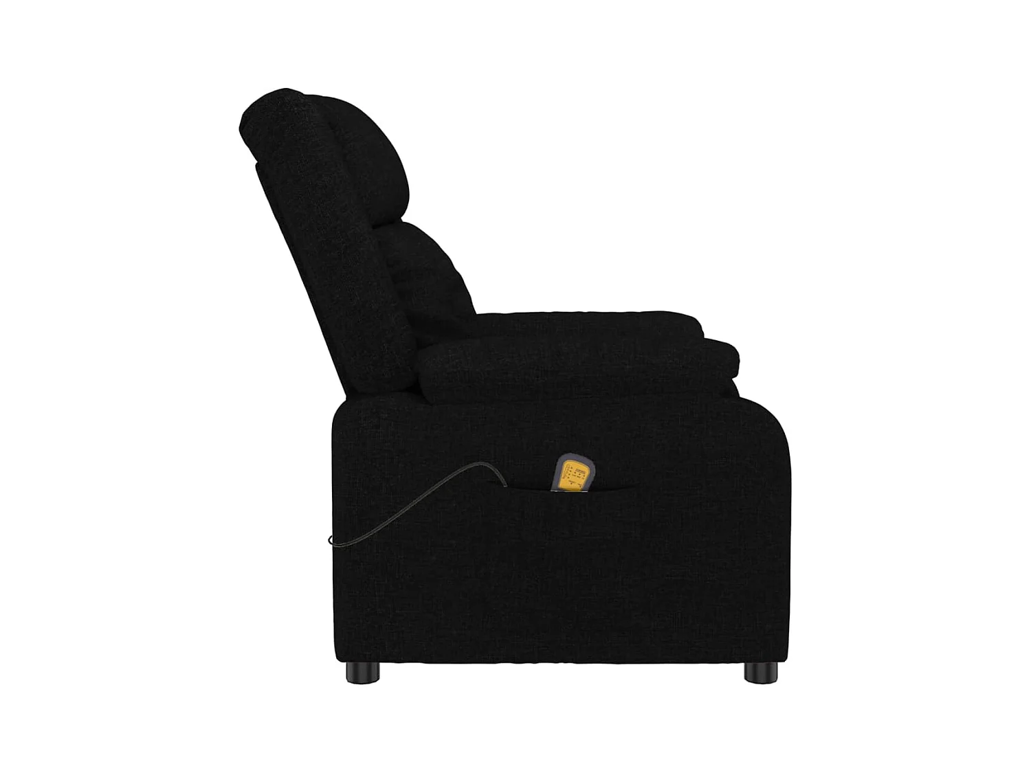 Massagestoel stof zwart