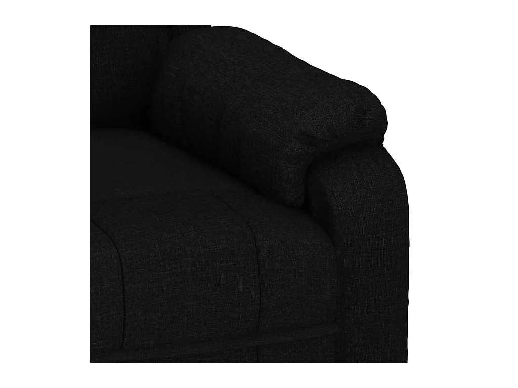 Massagestoel stof zwart